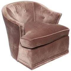 Custom Upholstered Lounge Chair, 1960s, USA