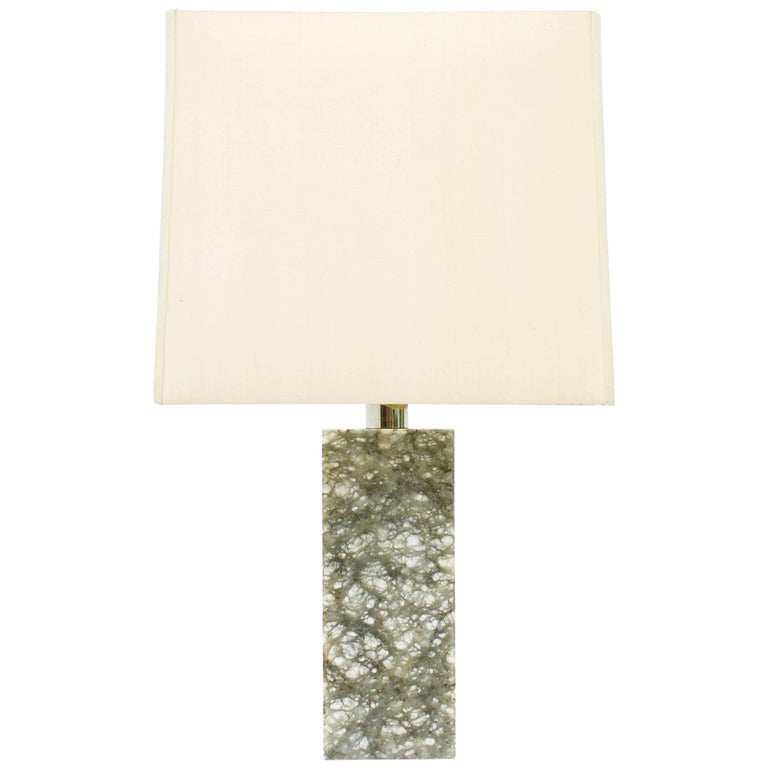 Firenze Rotating Table Lamp With Marble Base At 1stdibs Table Lamp With Grey And Withe Marble Base 1960s