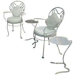 Pair of Vintage Salterini Lily Pad Outdoor Side Tables 6