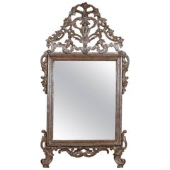 Italian, Piemontese, Silver Gilt Rococo Mirror, 18th Century 5