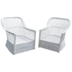 Antique Bar Harbor Willow Beach or Lawn Chairs 3