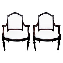 Pair of 18th Century Italian Walnut Chairs