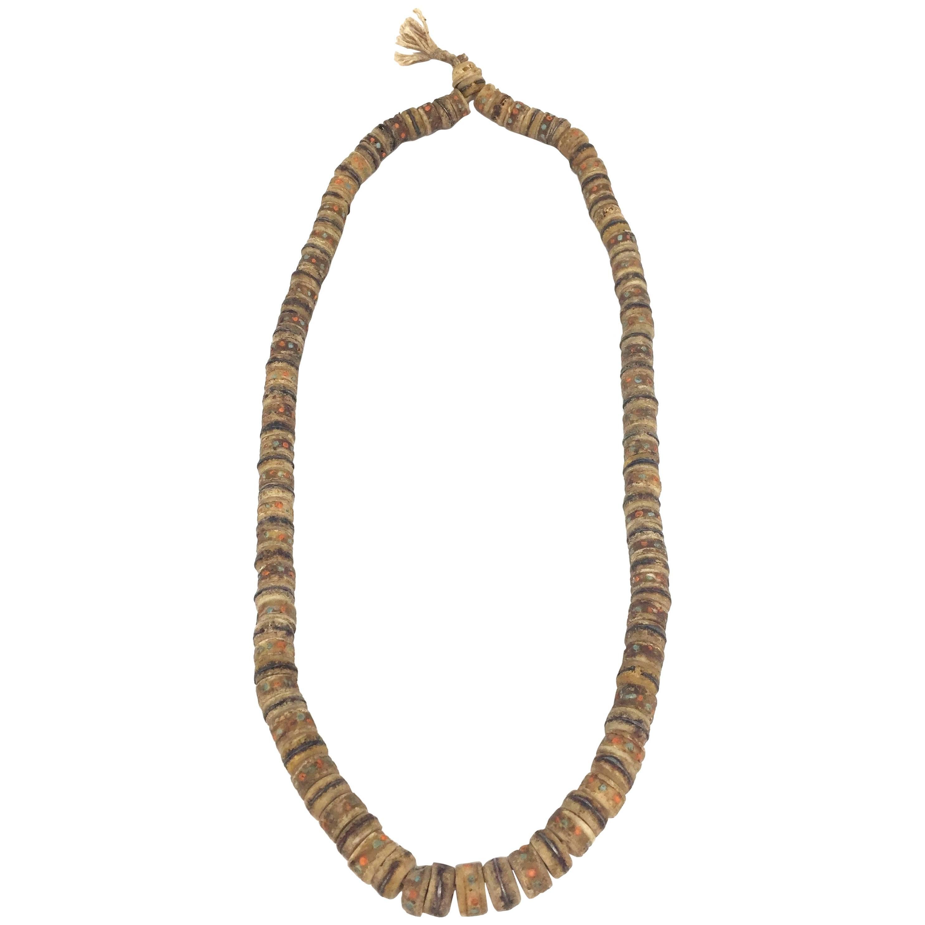 Antique Tibetan Bone Necklace