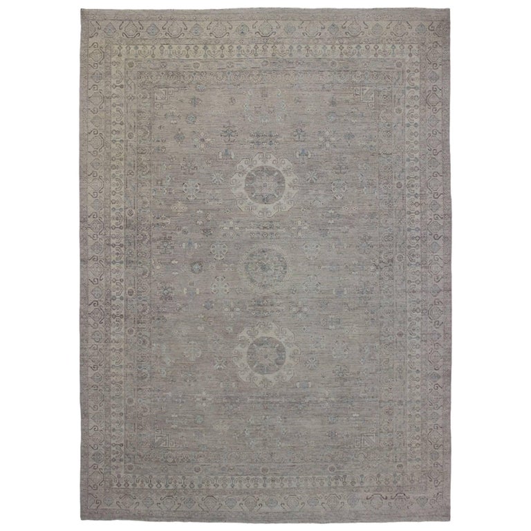 New Transitional Area Rug With European Cottage Style Shabby Chic