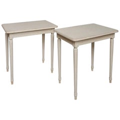 Pair of Simple Gustavian Style Side Tables Pair of Simple Gustavian Style Side Tables