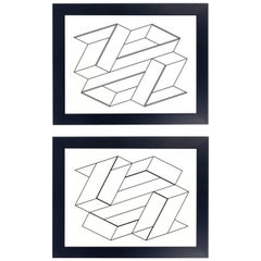 Black and White Lithographs by Josef Albers from Formulation and Articulation