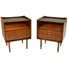 Pair of Night Stands, Made in Italy, 1950s