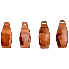 Adnet Style Saddle Leather Hooks 10