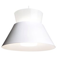 Lampe suspendue blanche Yki Nummi « 1955 » pour Innolux Oy, Finlande