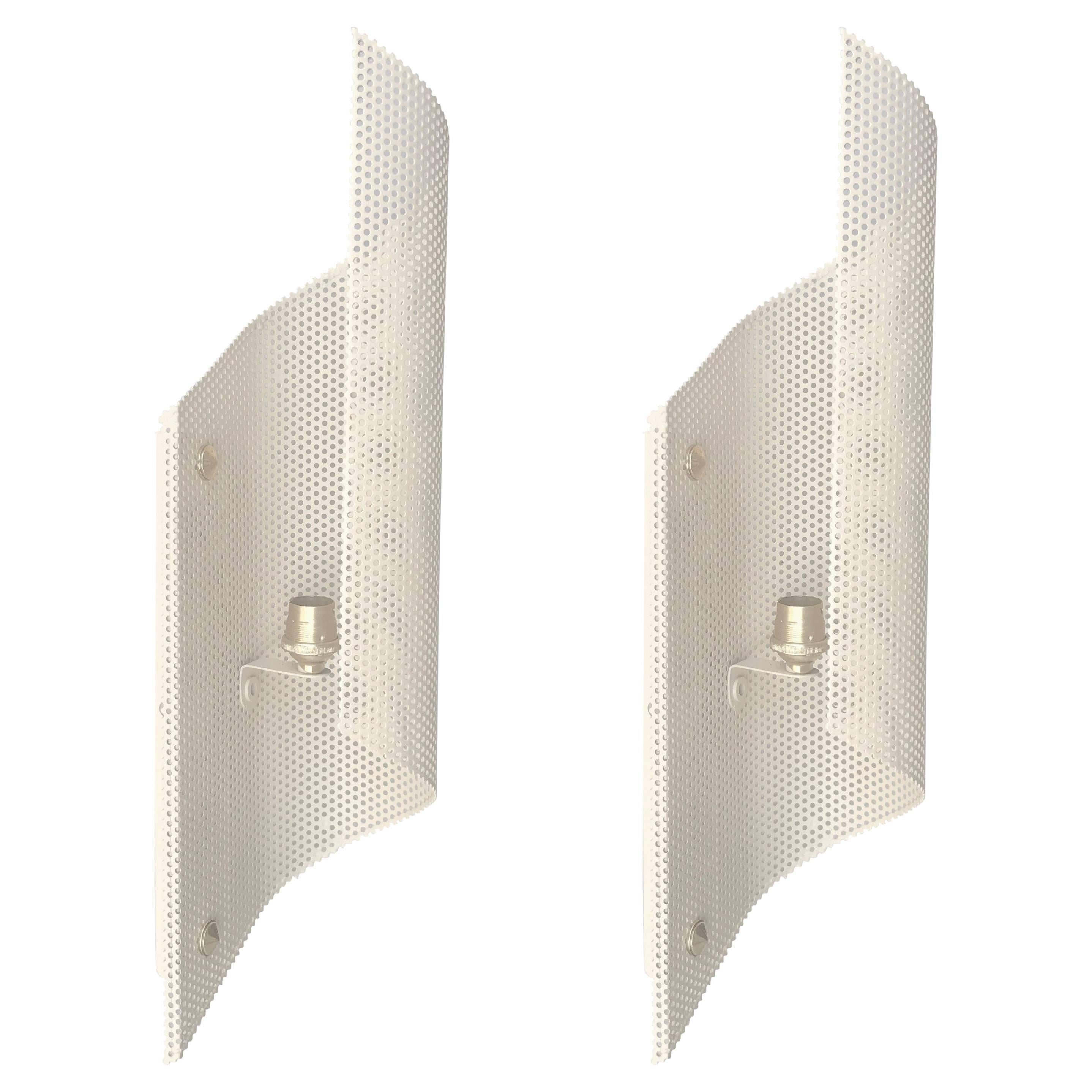 Pair of Mathieu Mategot Sconces French Mid-Century Modern  For Sale