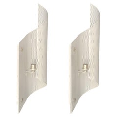 Vintage Pair of Mathieu Mategot Sconces French Mid-Century Modern 