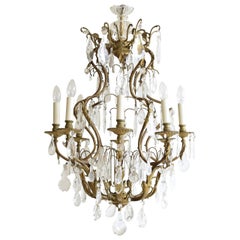 Early 1900s French Birdcage Chandelier