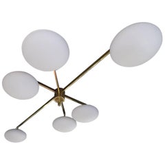 Beautiful Italian Angelo Lelli Style Ceiling Light