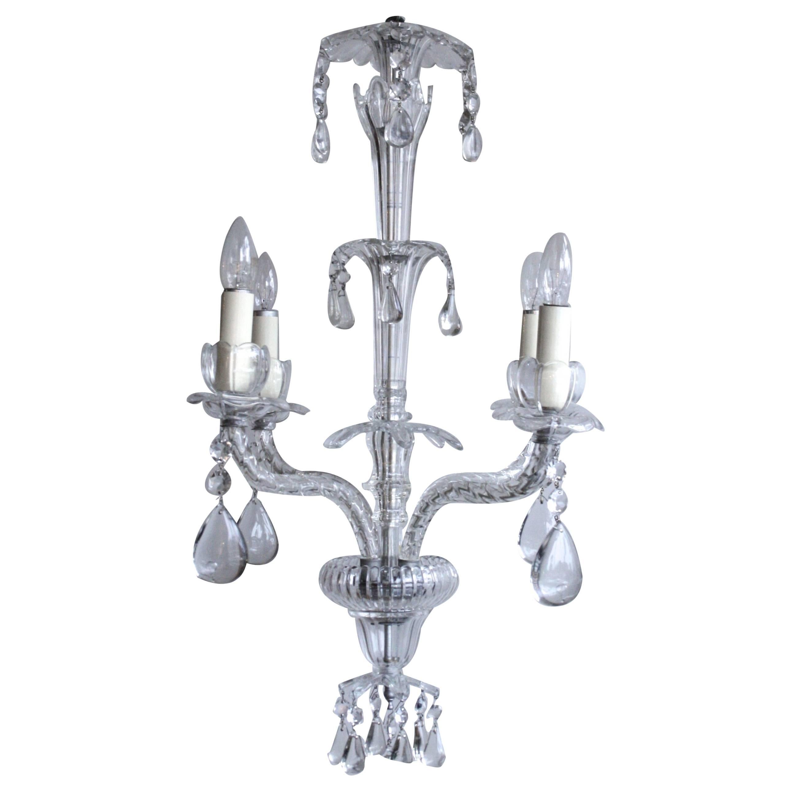 Early 1900s French Crystal Chandelier For Sale