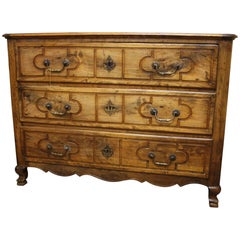 19th Century Louis XV Walnut Commode