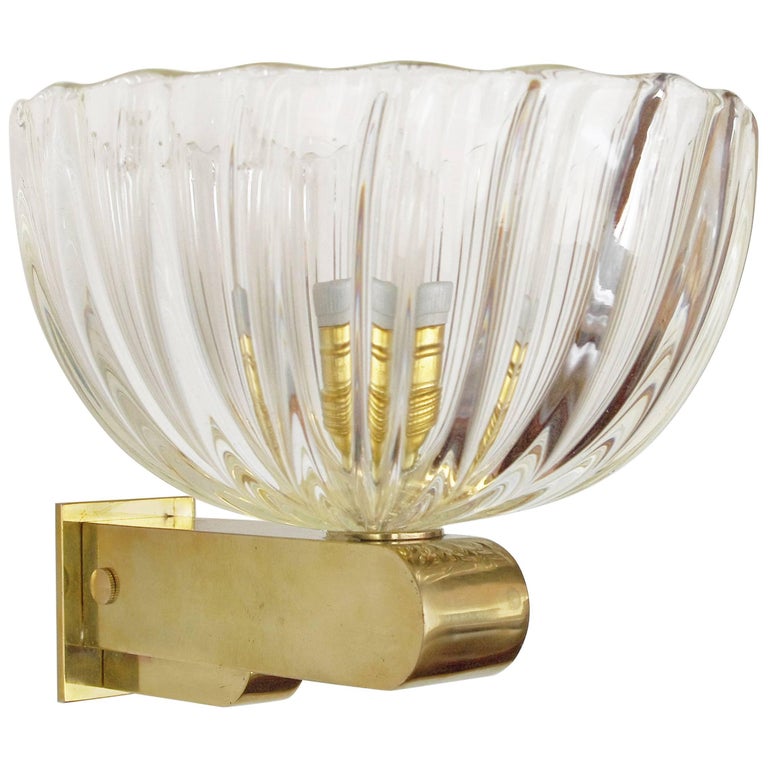 Italian Murano Glass Sconce For Sale at 1stdibs