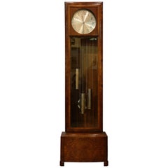 Antique German Art Deco Grandfather Longcase Clock, circa 1930