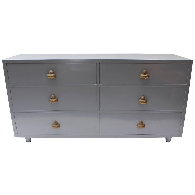 Grey Lacquered Dresser at 1stDibs