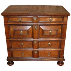 Antique Charles II Period Oak Chest of Drawers, circa 1670