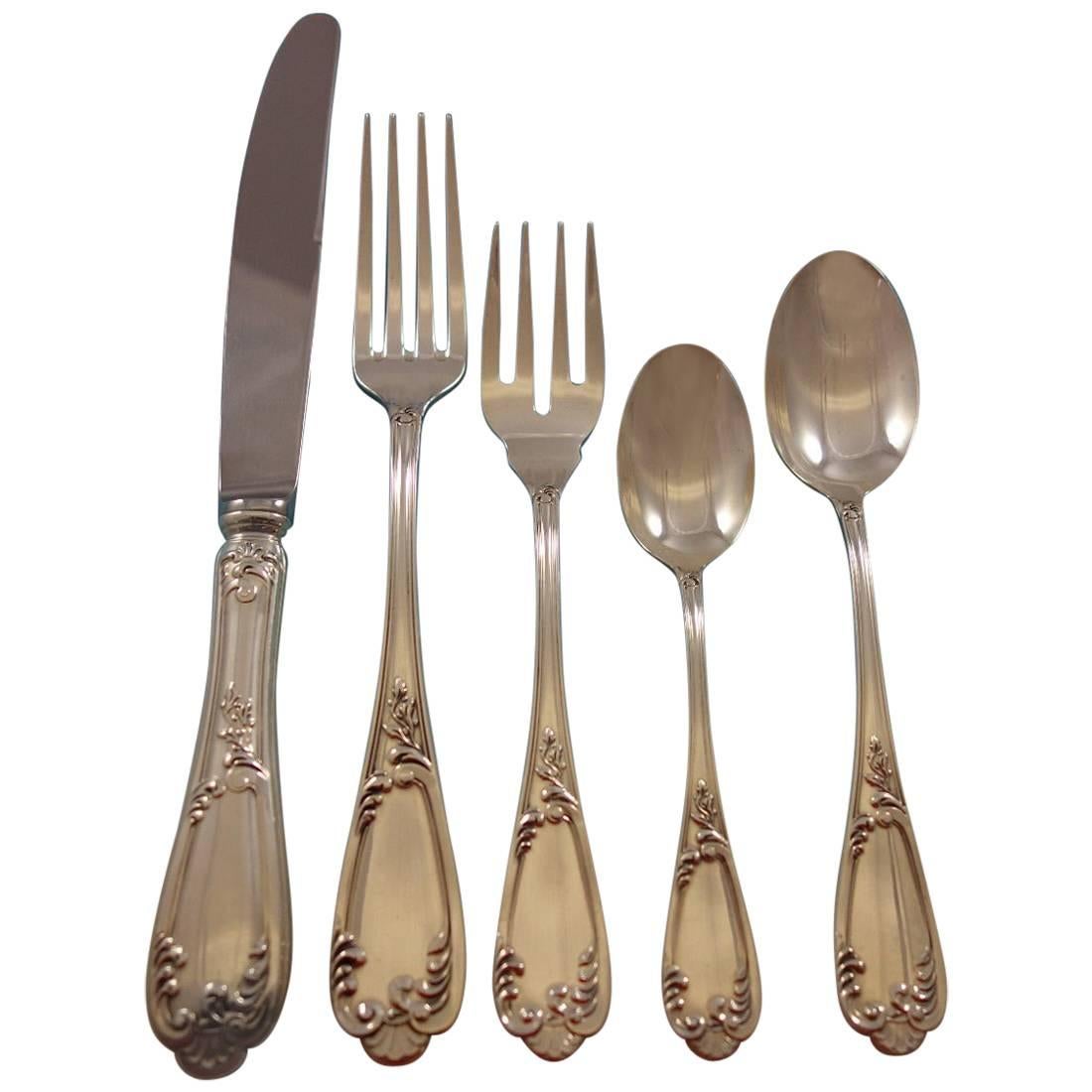 Venezia by Wallace Italy Sterling Silver Flatware Set Service 30 Pieces Dinner