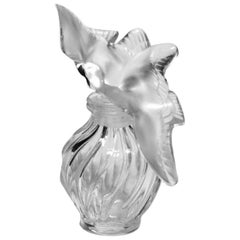 Vintage Lalique Crystal Dove Perfume Decanter for Nina Ricci