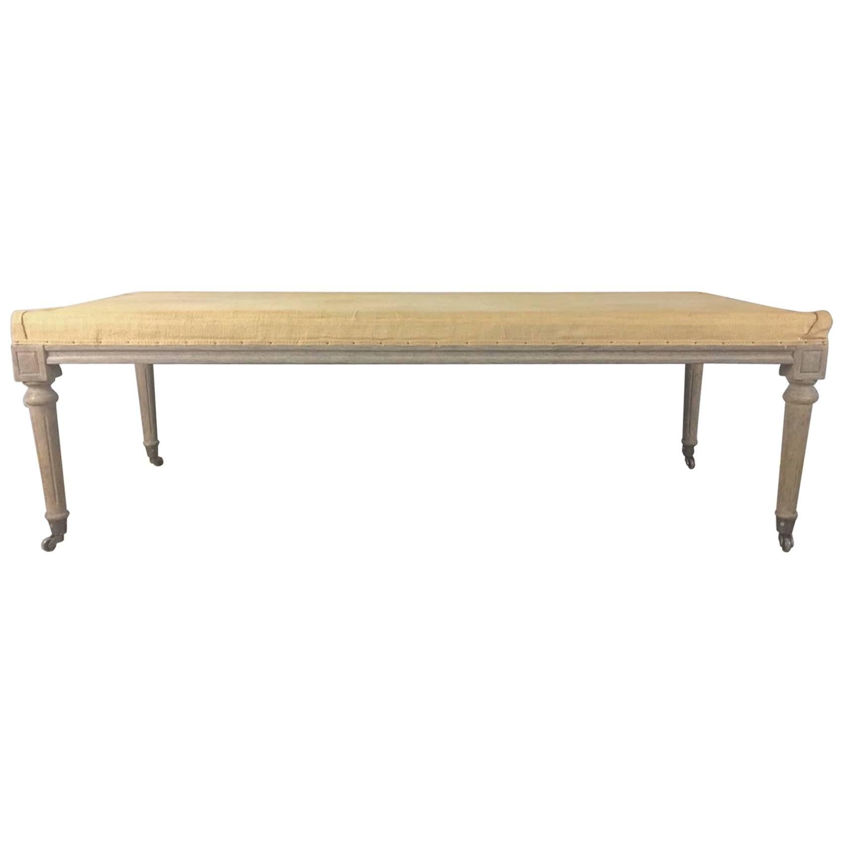 Good Size Country French Bench For Sale