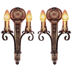 Moe Bridges Two Bulb Cast Iron Sconce