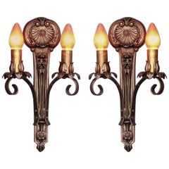 Moe Bridges Two Bulb Cast Iron Sconce