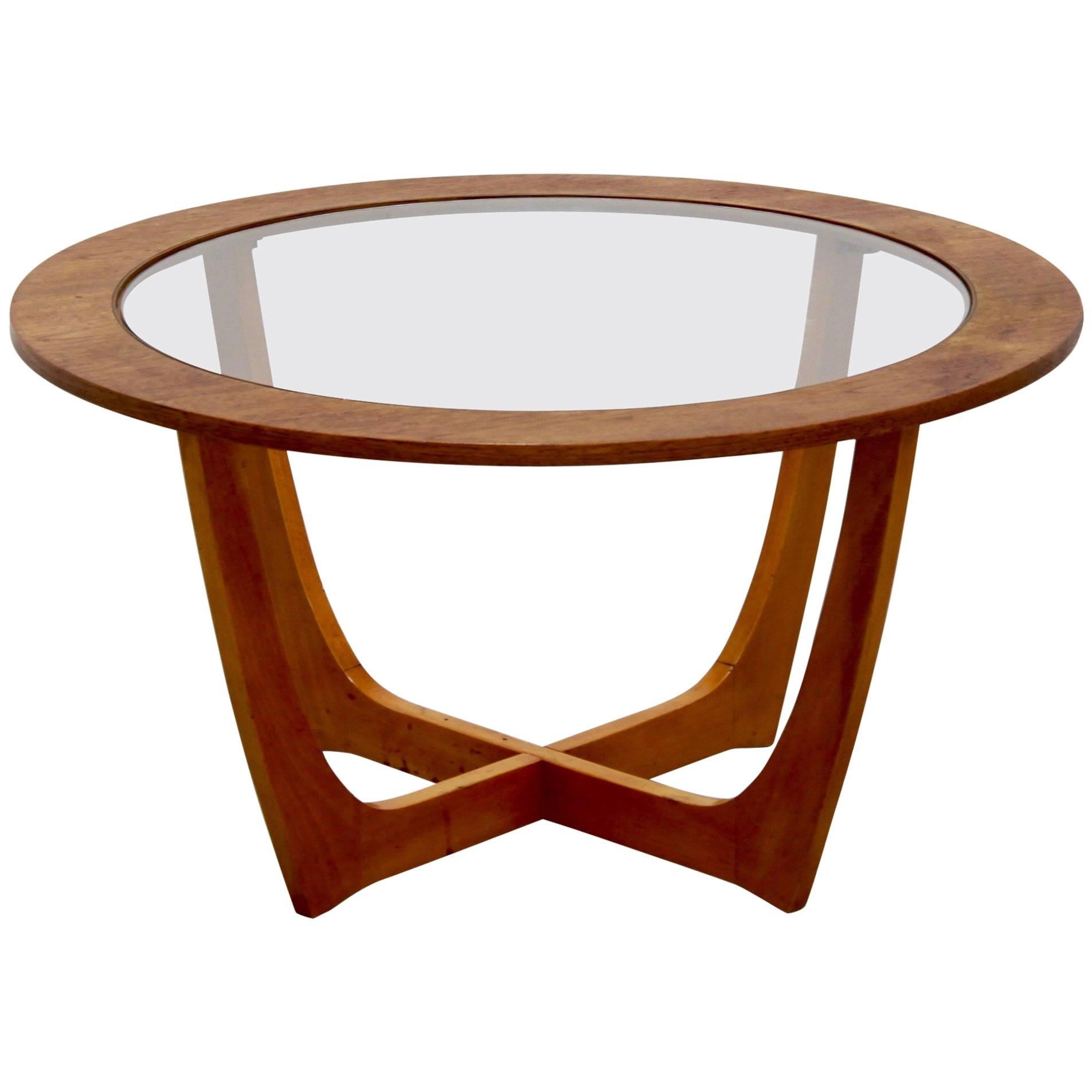 Vintage Danish Round Coffee Table, circa 1970 For Sale at 1stDibs