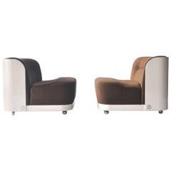 Pair of "Trinom" Lounge Chairs by Peter Maly