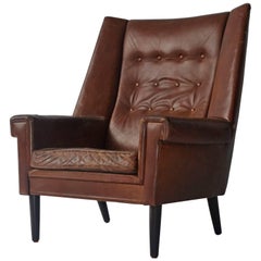 High Back Danish Lounge Chair