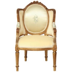 Louis XVI Carved Child's Chair