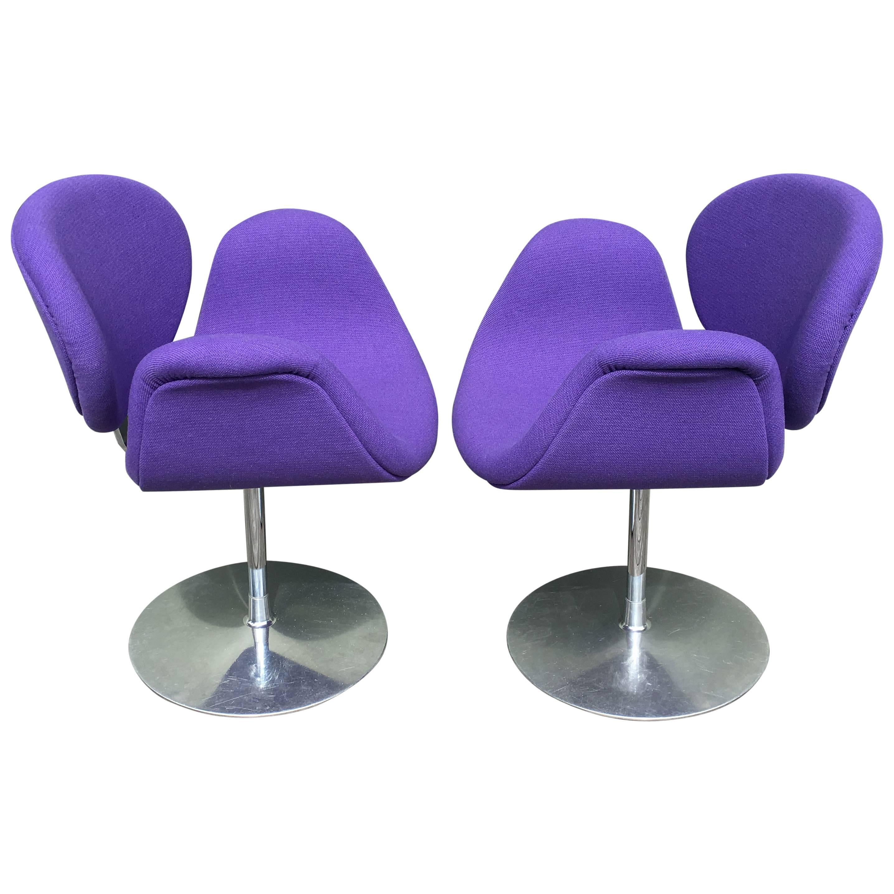 Pair of Small Tulip Chairs by Pierre Paulin for Artifort