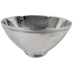 Tiffany Art Deco Sterling Silver Footed Bowl