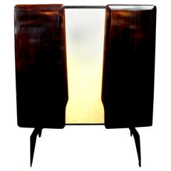 Italian Cabinet or Bar Attributed to Vittorio Dassi, Made in Milan