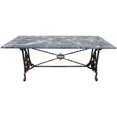 19th Century Wrought Iron Center Table/Garden Table