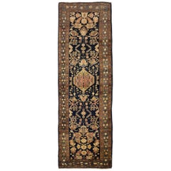Antique Hamadan Persian Runner with Modern Traditional Style