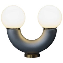 Haha Table Lamp, 21th Century Contemporary Modernist Aluminium Tube Anodized