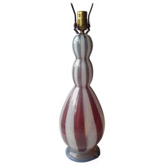 Barovier & Toso Rare Tessere and Opalescent Glass Murano Lamp Base
