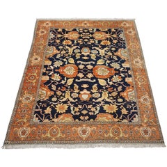 Antique Signed Persian Mahal Sultanaban Rug with Abrash, circa 1900