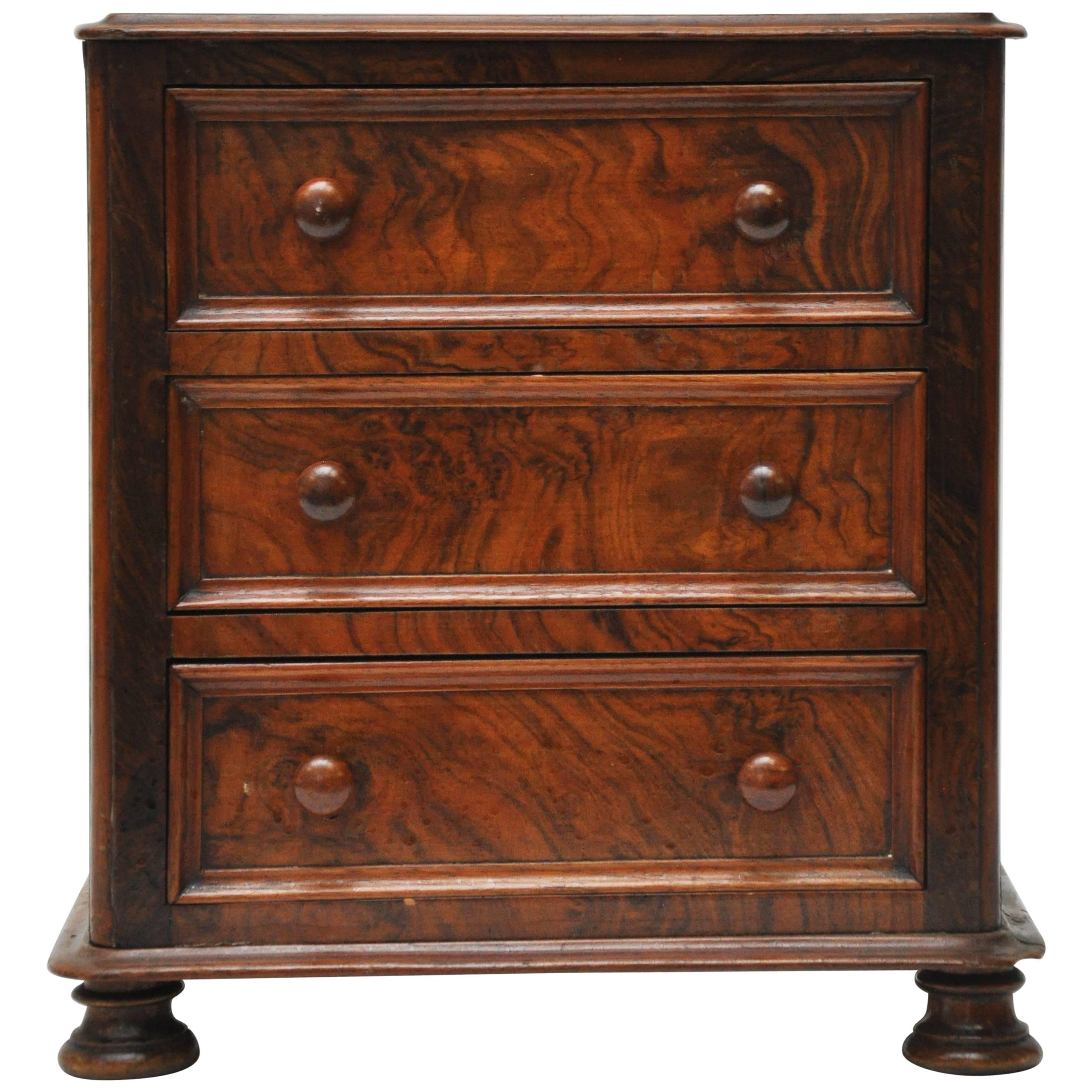 Turn of the Century Salesman Sample Three-Drawer Chest