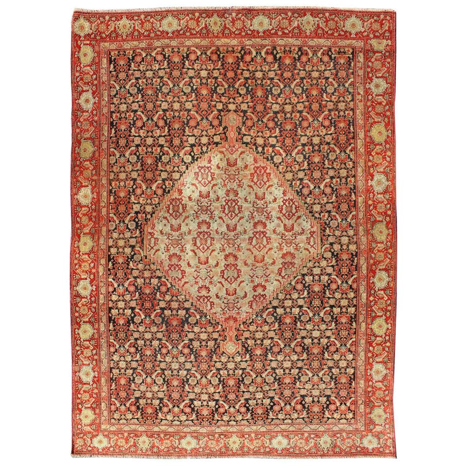 Antique Persian Senneh Rug with Traditional Modern Style For Sale at ...