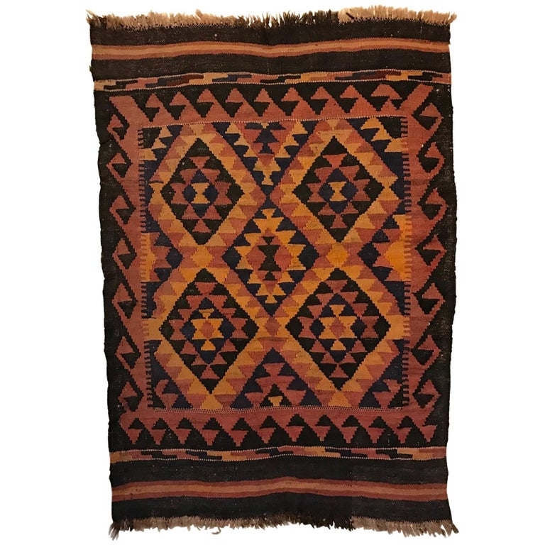 Madeline Weinrib Moroccan Wool Rug, Tribal Colors at 1stdibs