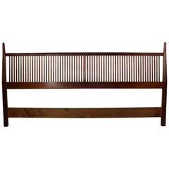 Mid-Century Modern George Nakashima for Widdicomb Slatted King Headboard, 1950s