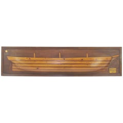 Monumental Half-Hull Schooner Boat Model, circa 1890