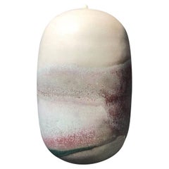 Contemporary Toshiko Takaezu Ceramic Art Sculpture Moon Pot with Rattle