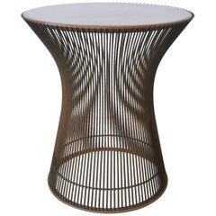 Warren Platner for Knoll Bronze and Rosewood Side Table, circa 1965
