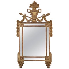 18th Century French Neoclassical Louis XVI Giltwood Mirror