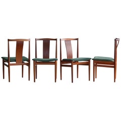 Dining Chairs in Teak Set of Four by Vamdrup Møbelfabrik 1950s, Denmark