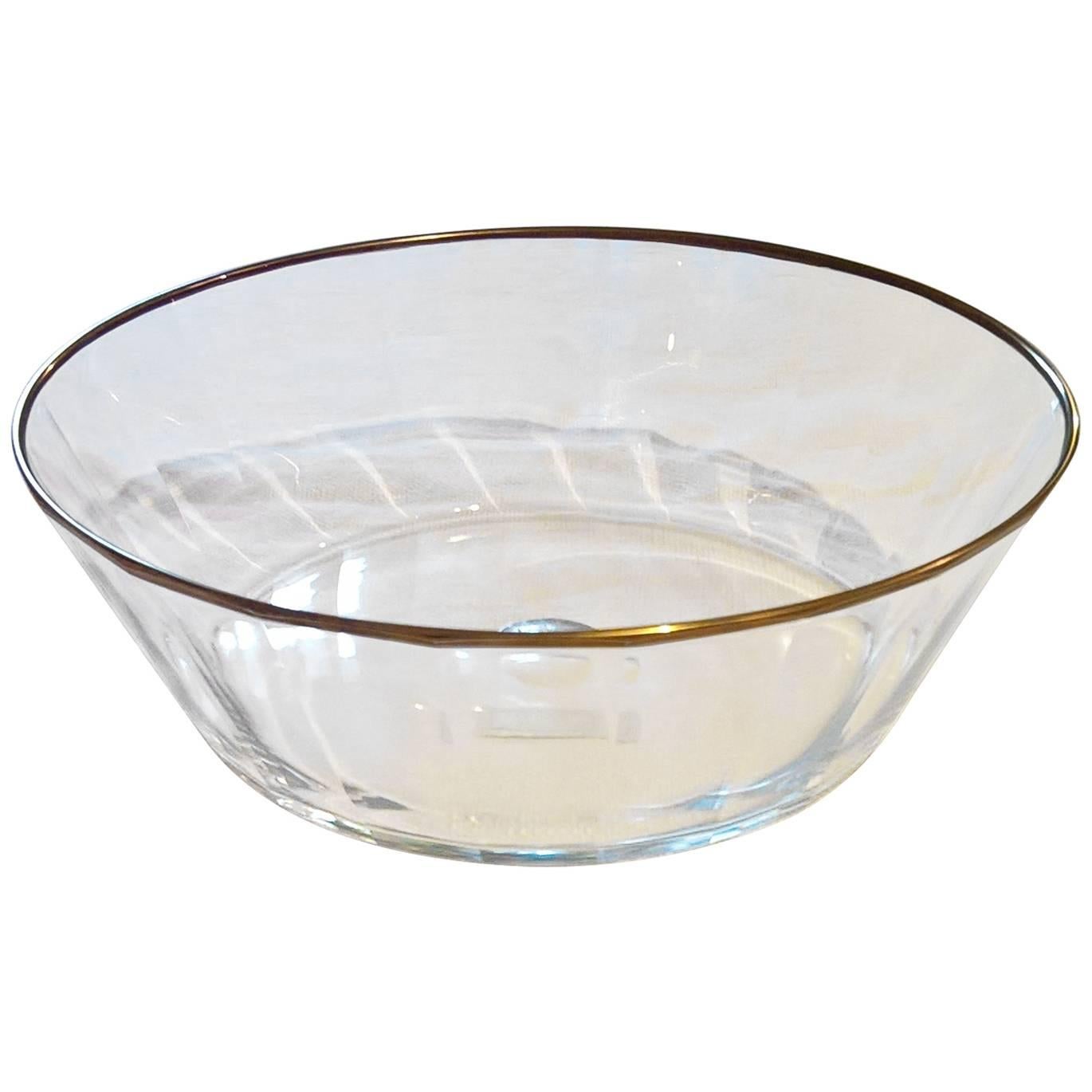  S.A.L.I.R. Murano Glass Bowl with Gold Accent